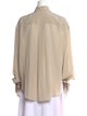 Brunello Cucinelli Silk Three-Quarter Sleeve Blouse