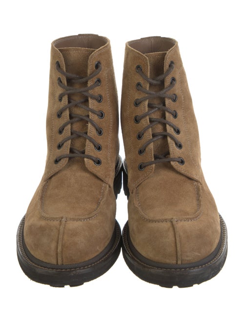 Brunello Cucinelli Suede Lace-Up Boots