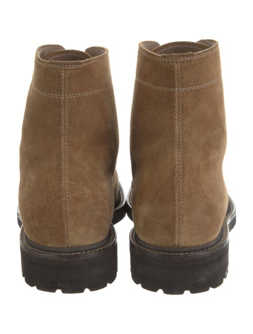 Brunello Cucinelli Suede Lace-Up Boots