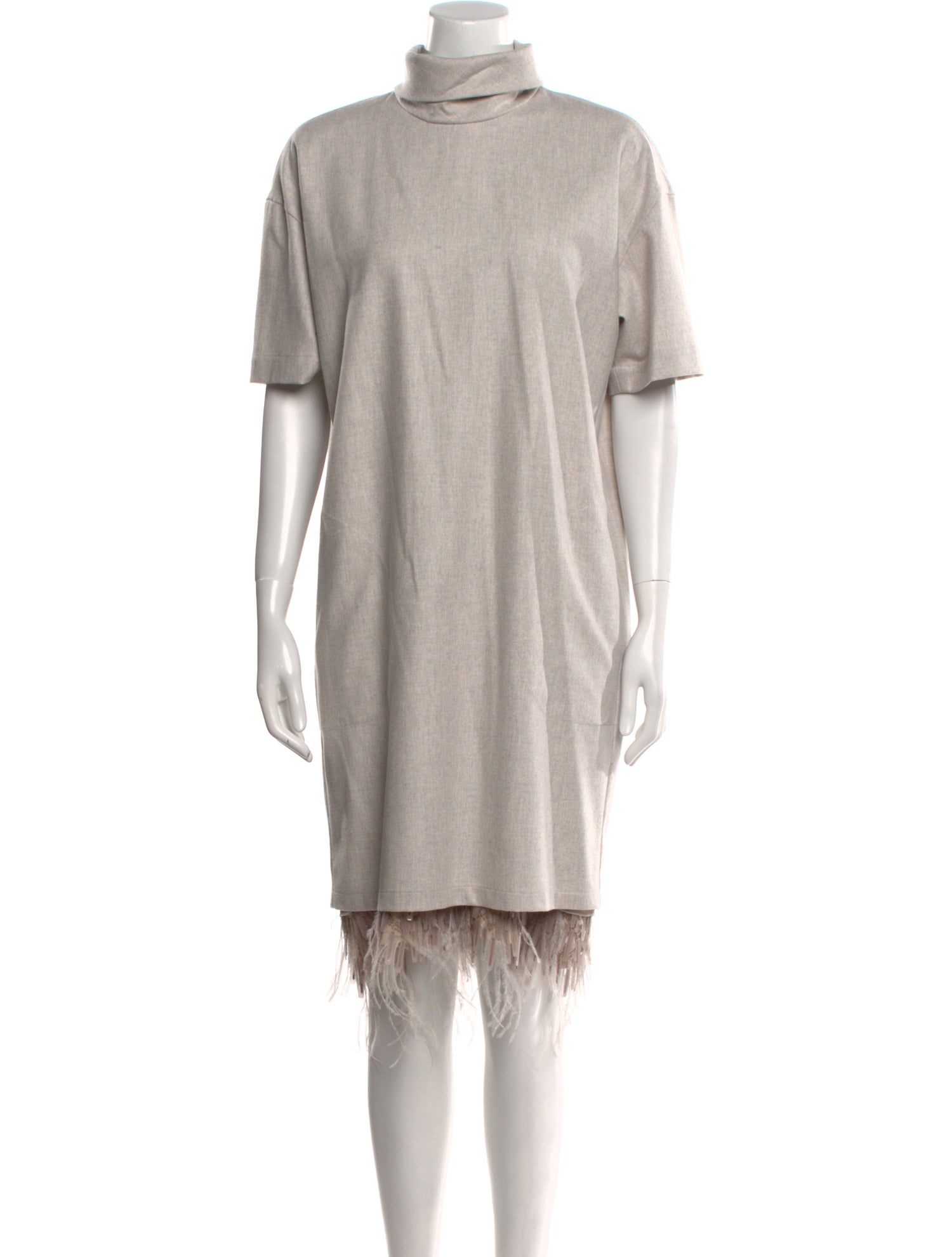 Brunello Cucinelli Turtleneck Knee-Length Dress w/ Tags