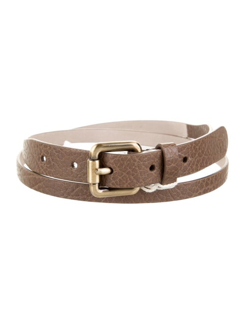 Brunello Cucinelli Skinny Leather Belt