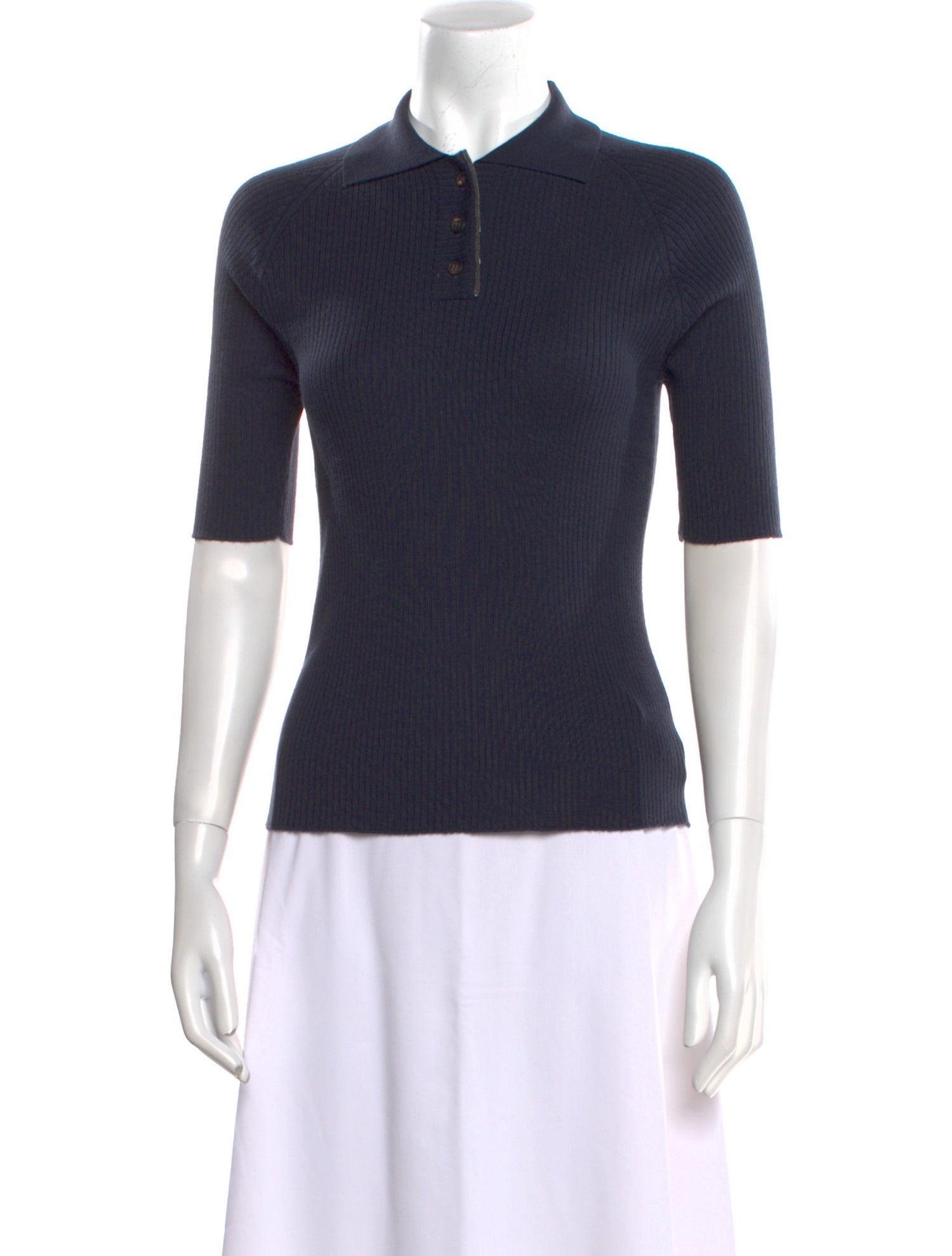 Brunello Cucinelli Virgin Wool Short Sleeve Polo w/ Tags