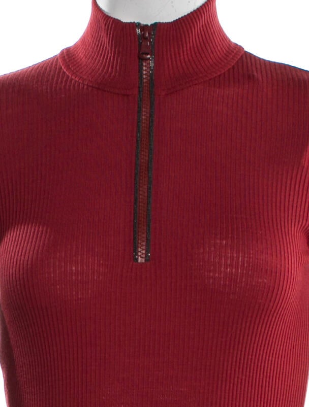 Brunello Cucinelli Wool Mock Neck Top w/ Tags