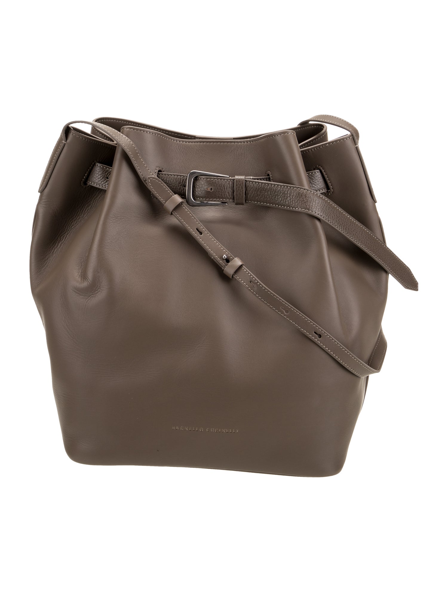 Brunello Cucinelli Leather Bucket Bag