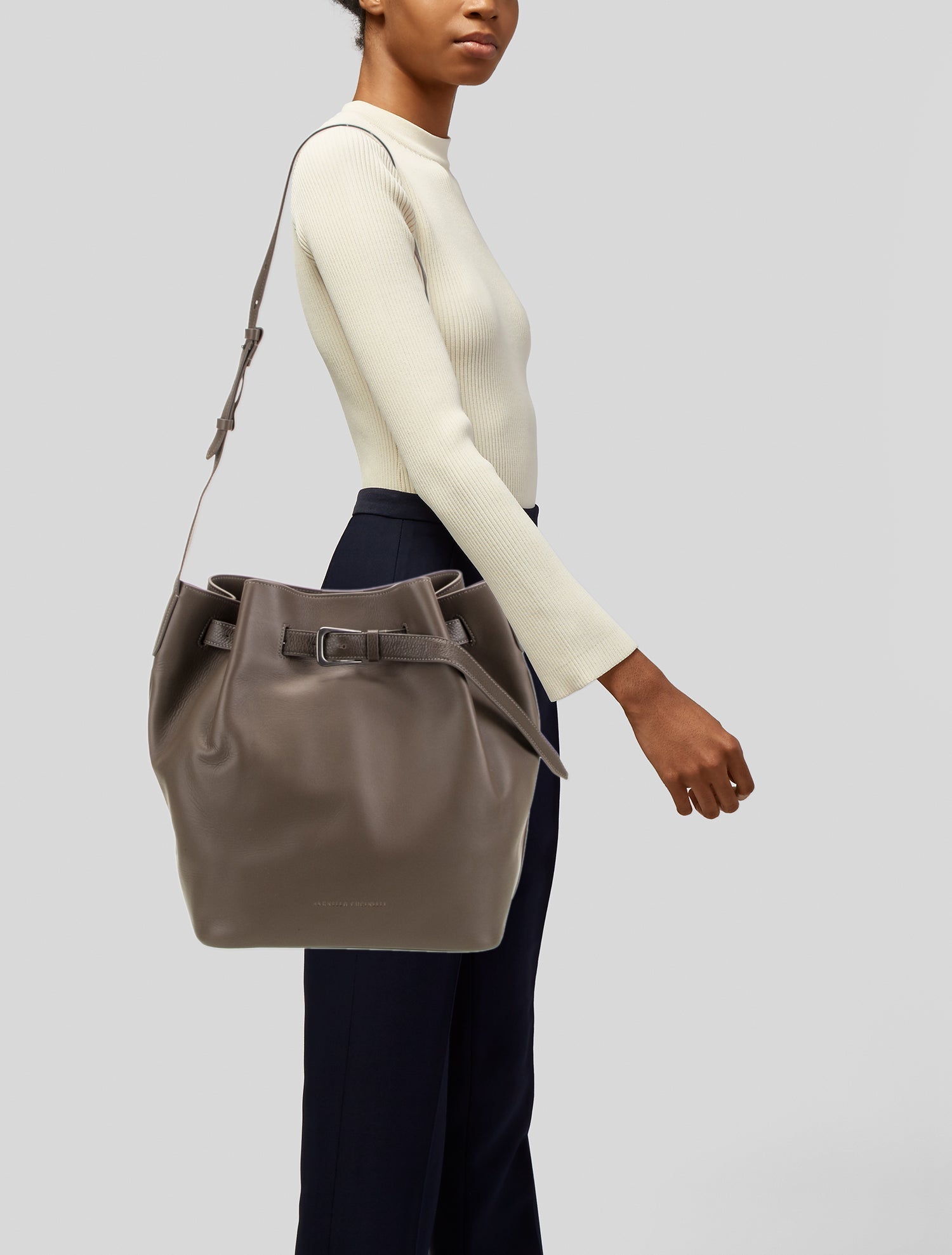 Brunello Cucinelli Leather Bucket Bag