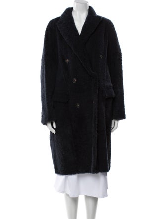 Brunello Cucinelli Shearling Faux Fur Coat