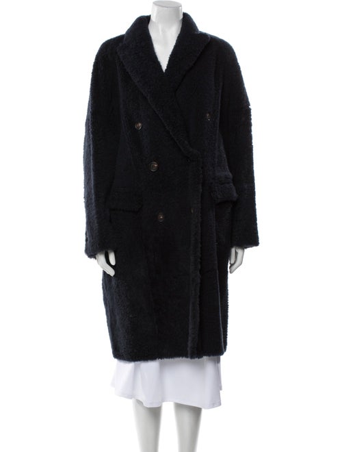 Brunello Cucinelli Shearling Faux Fur Coat