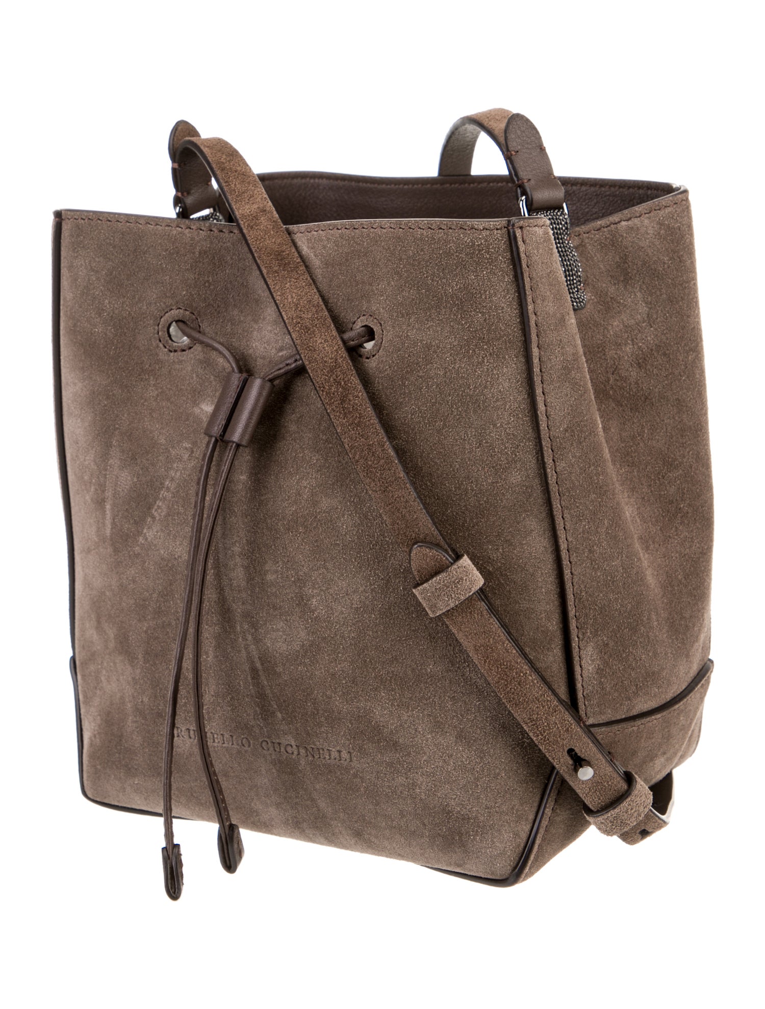 Brunello Cucinelli Suede Bucket Bag