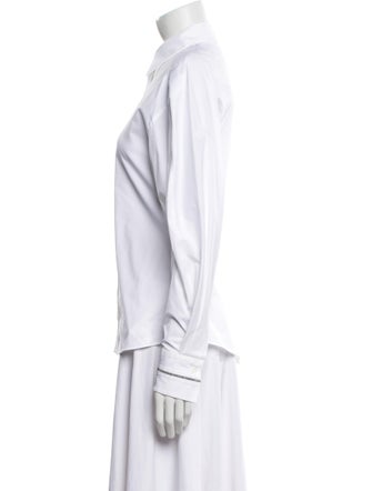 Brunello Cucinelli Long Sleeve Button-Up Top