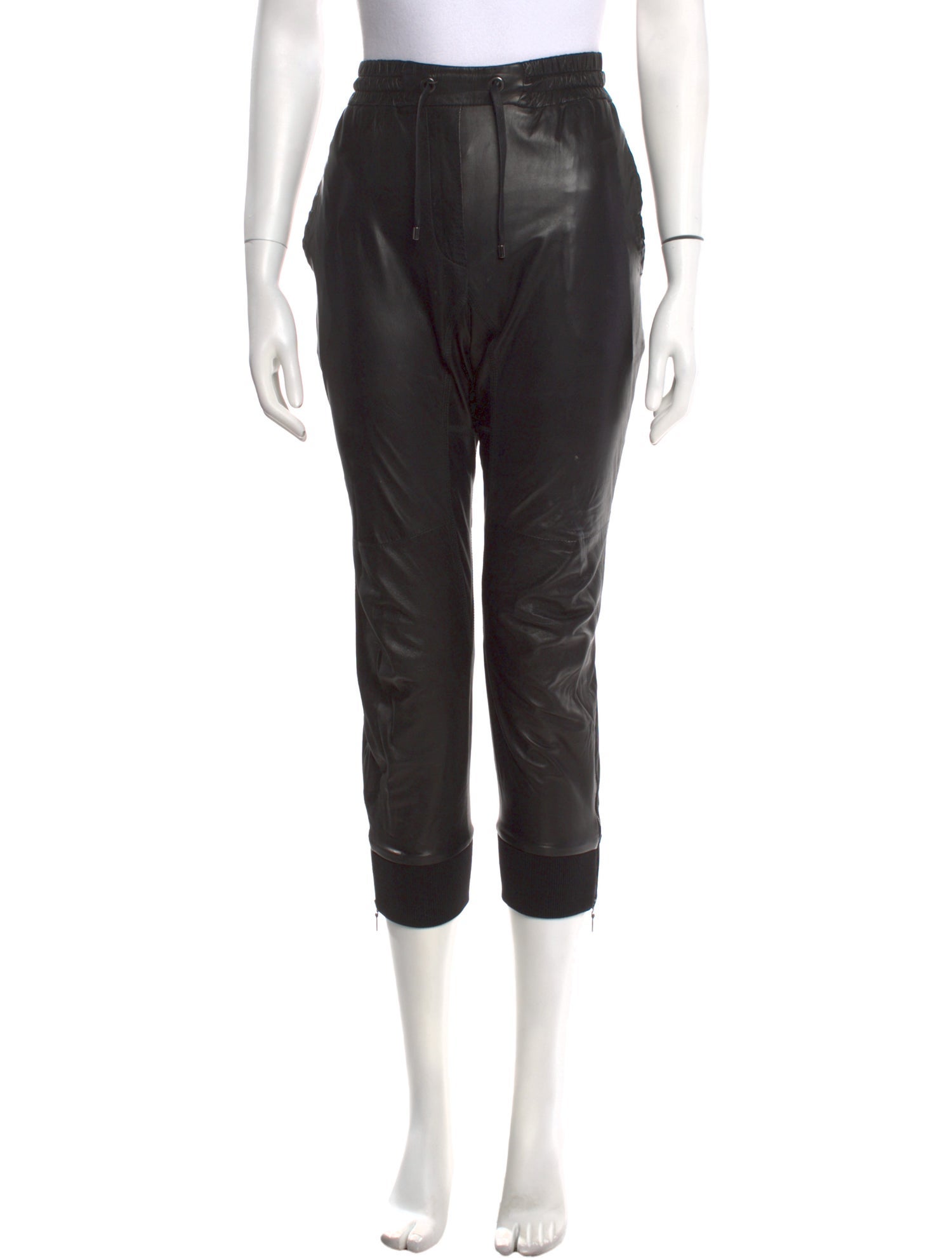 Brunello Cucinelli Leather Skinny Leg Pants