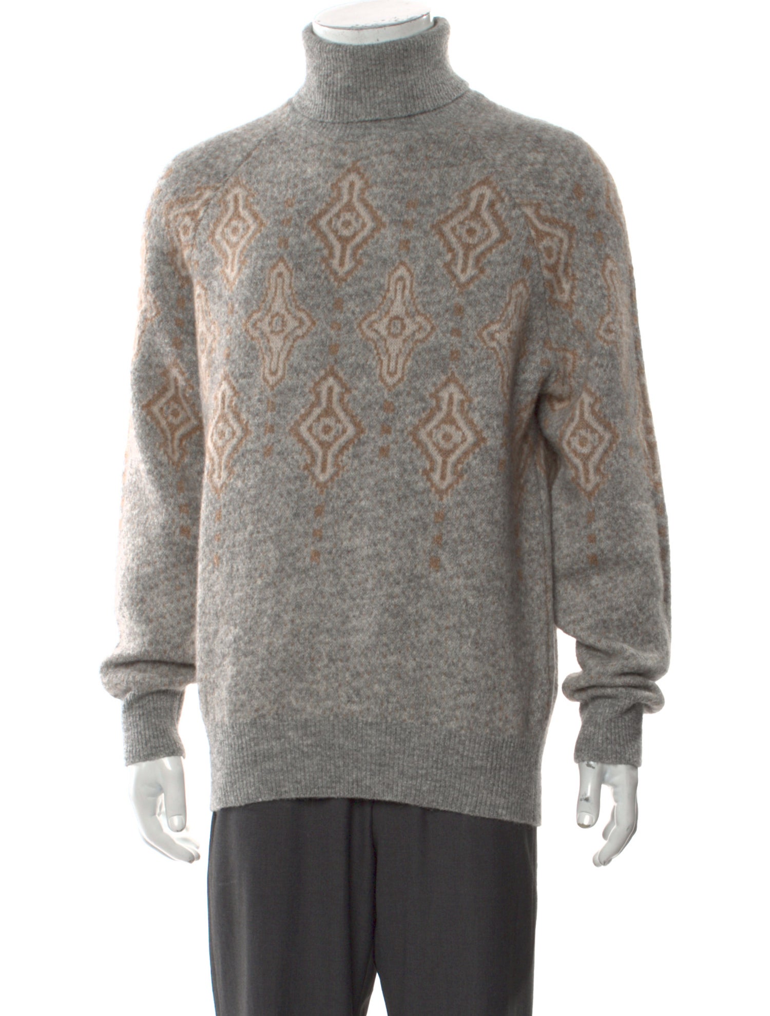 Brunello Cucinelli Printed Turtleneck Pullover w/ Tags