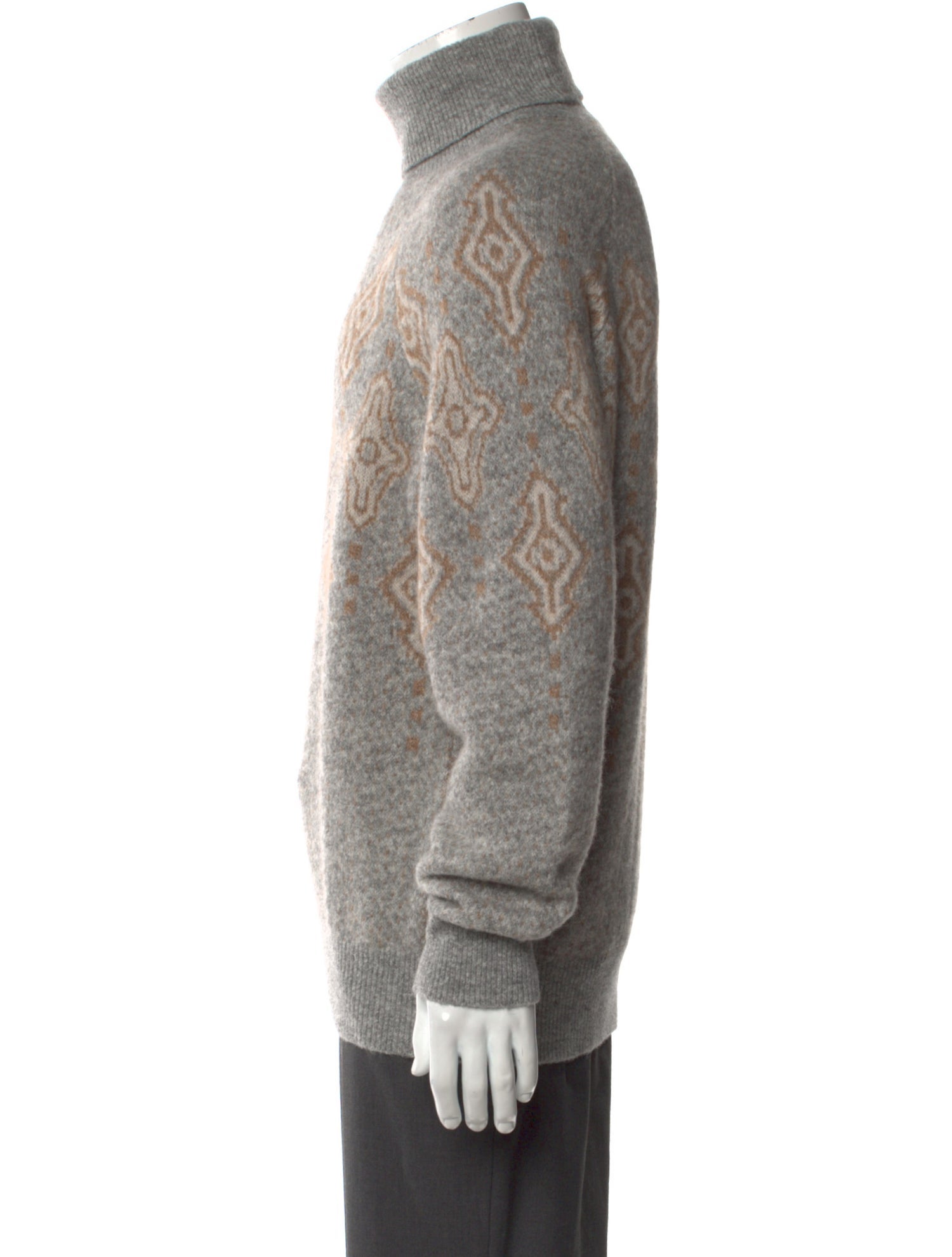 Brunello Cucinelli Printed Turtleneck Pullover w/ Tags