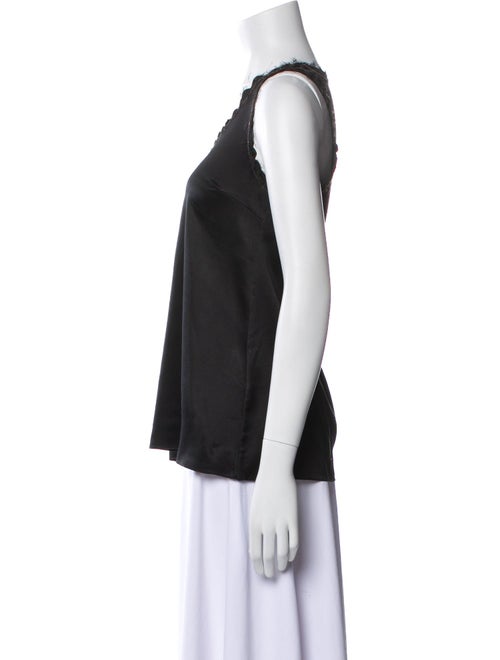 Brunello Cucinelli Silk Scoop Neck Blouse