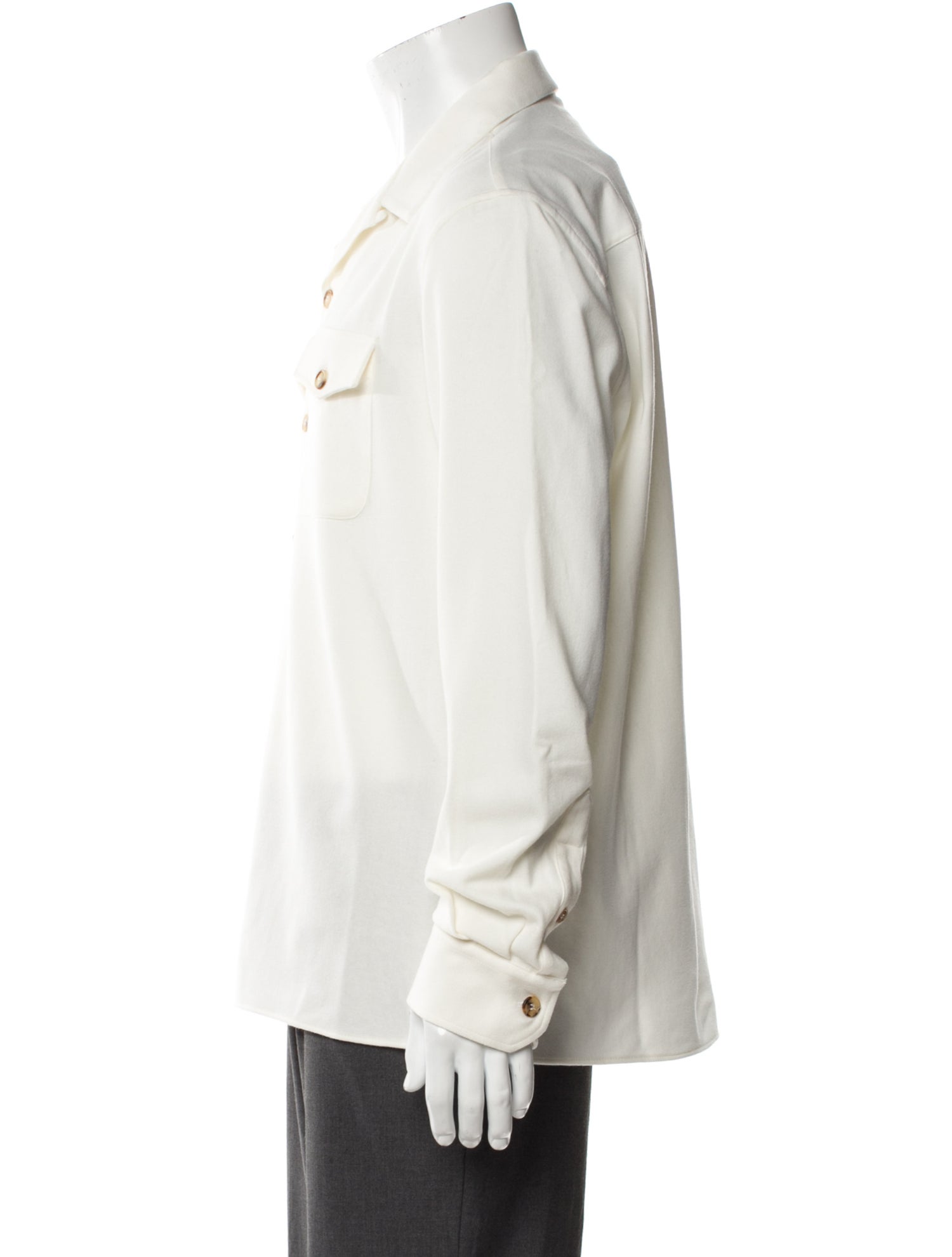 Brunello Cucinelli Wool Long Sleeve Shirt w/ Tags