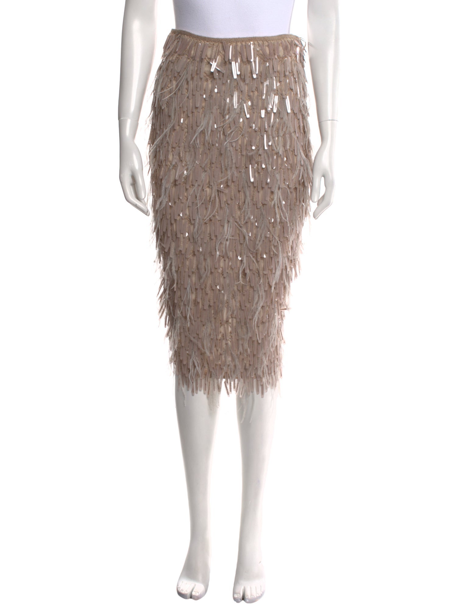 Brunello Cucinelli Silk Midi Length Skirt w/ Tags