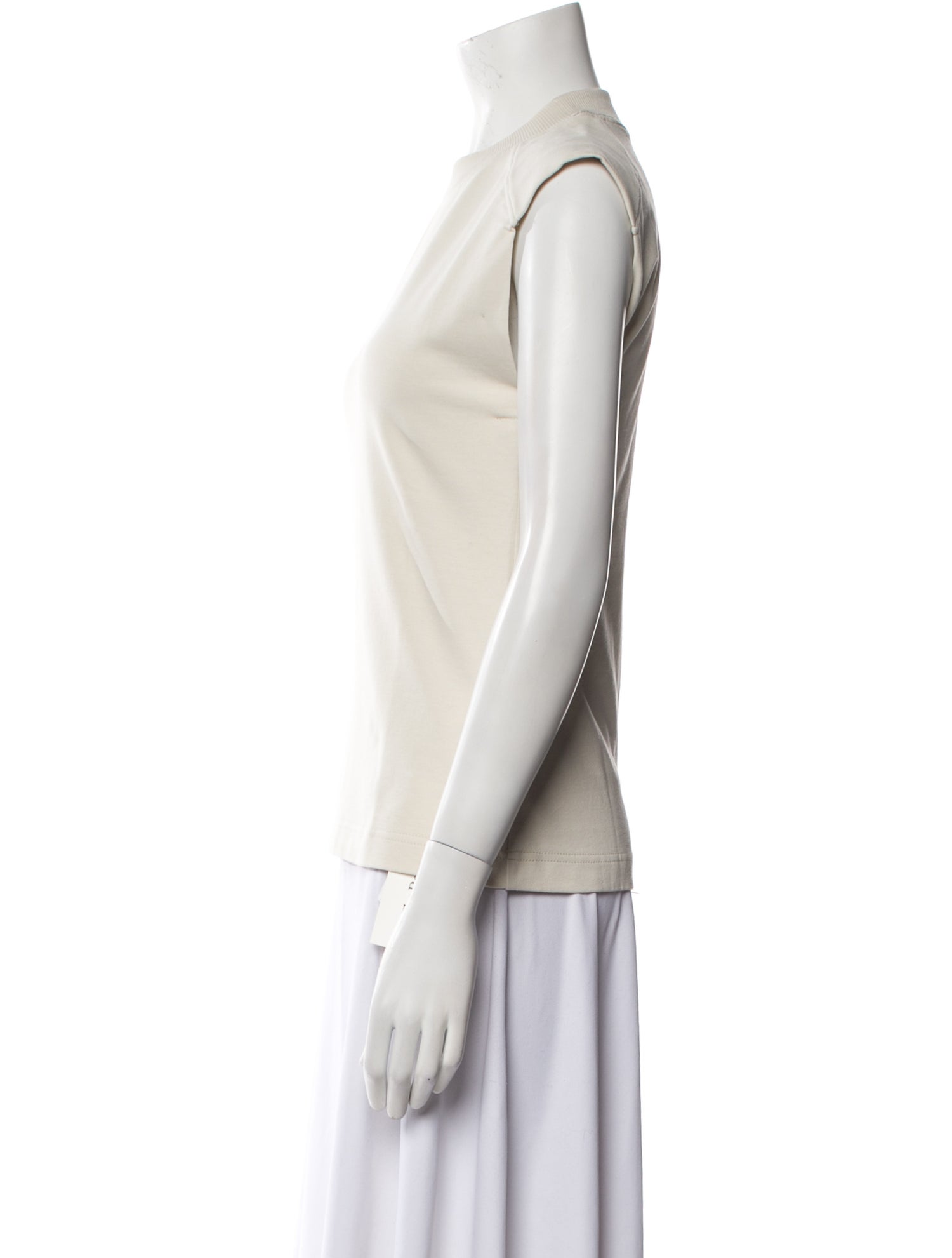 Brunello Cucinelli Crew Neck Sleeveless Top w/ Tags