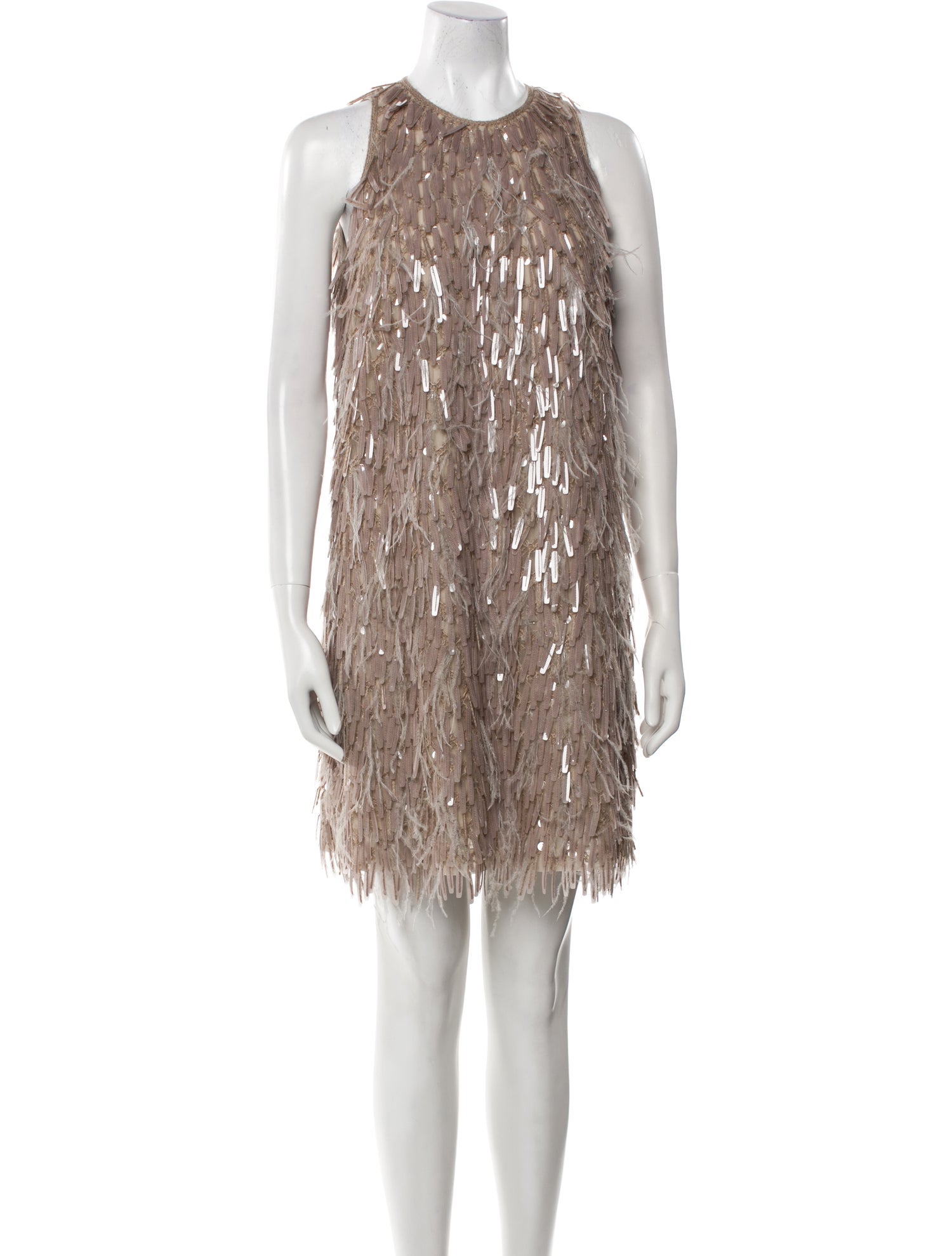 Brunello Cucinelli Silk Knee-Length Dress w/ Tags