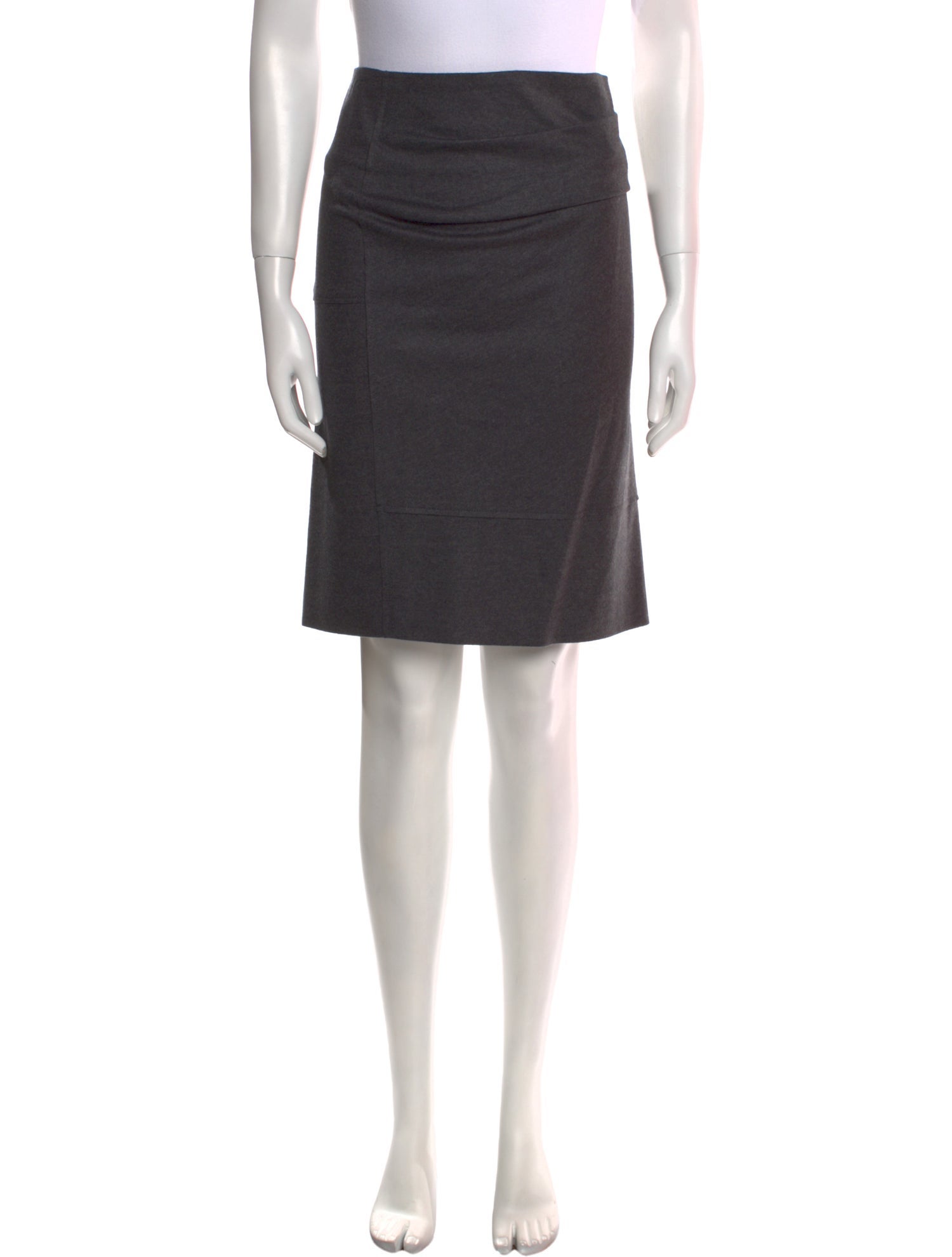 Brunello Cucinelli Virgin Wool Knee-Length Skirt