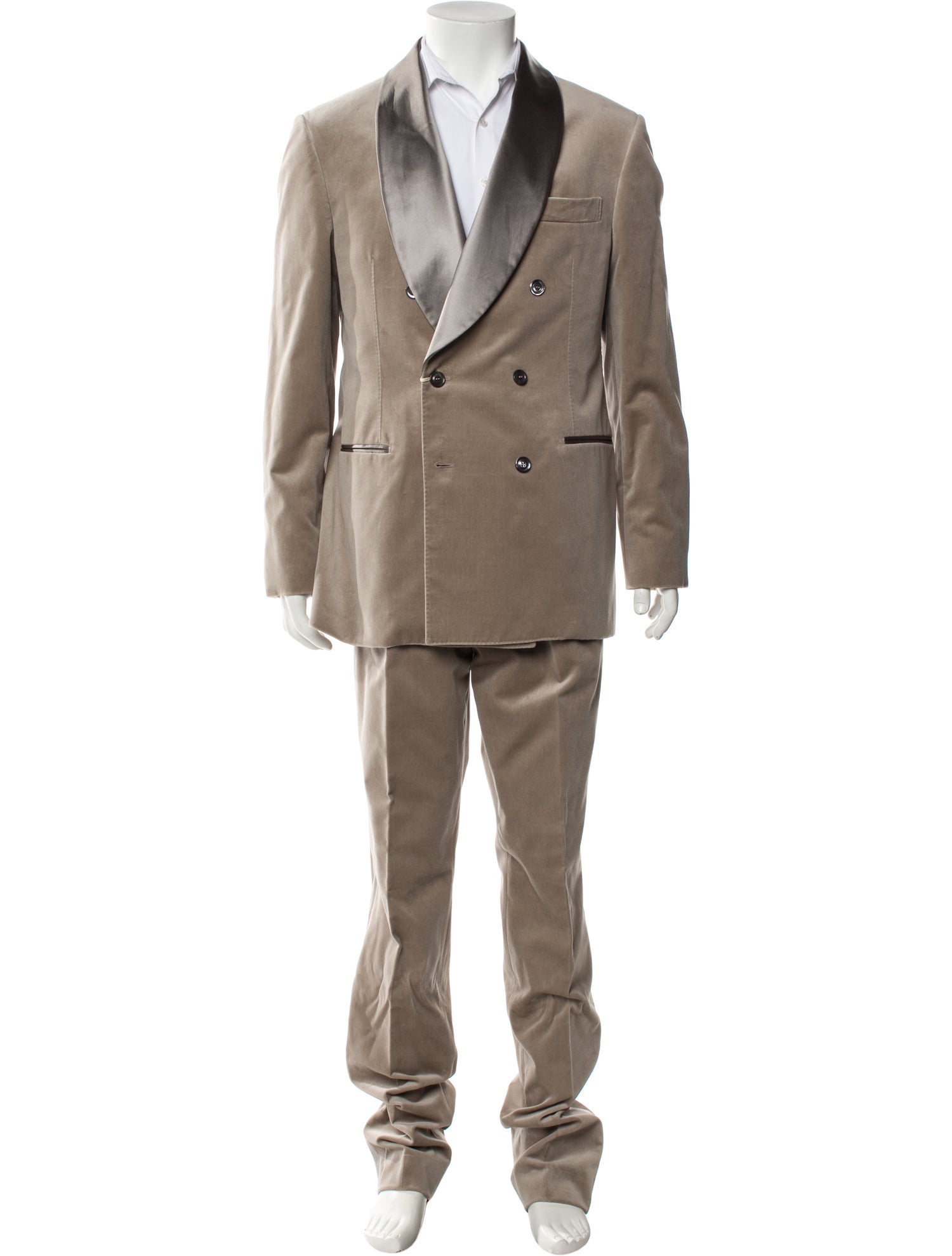 Brunello Cucinelli Colorblock Pattern Two-Piece Suit