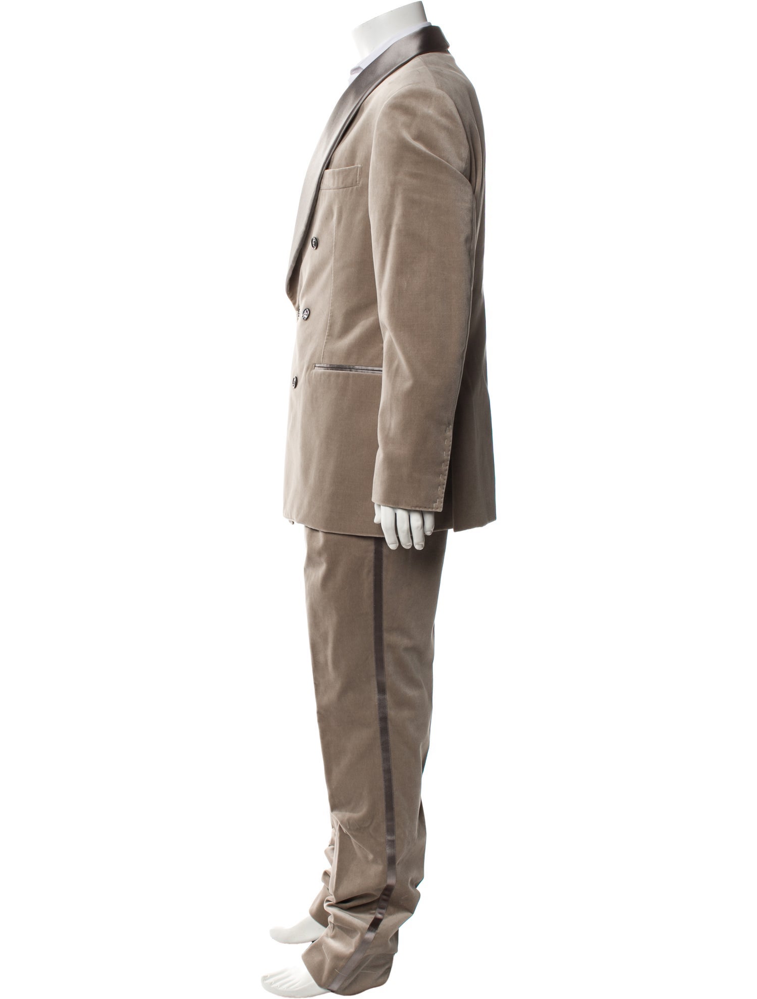 Brunello Cucinelli Colorblock Pattern Two-Piece Suit