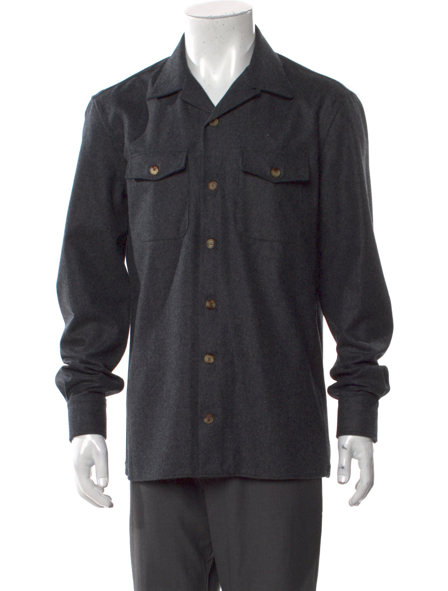 Brunello Cucinelli Long Sleeve Western Shirt