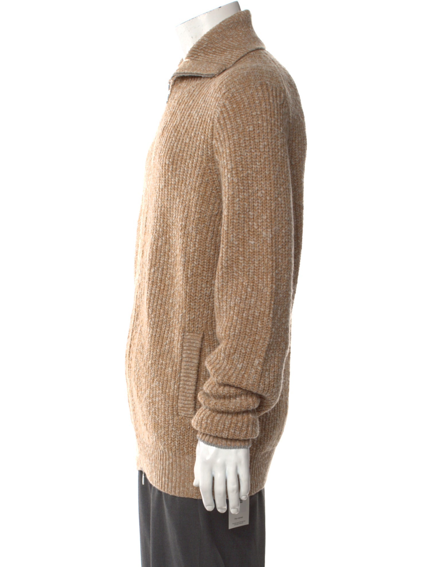 Brunello Cucinelli Lambswool Mock Neck Cardigan