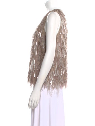 Brunello Cucinelli Silk Scoop Neck Top