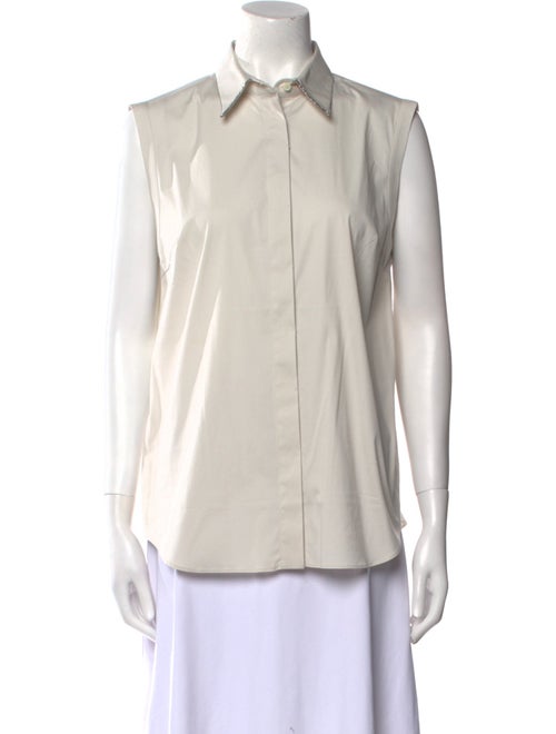 Brunello Cucinelli Sleeveless Button-Up Top