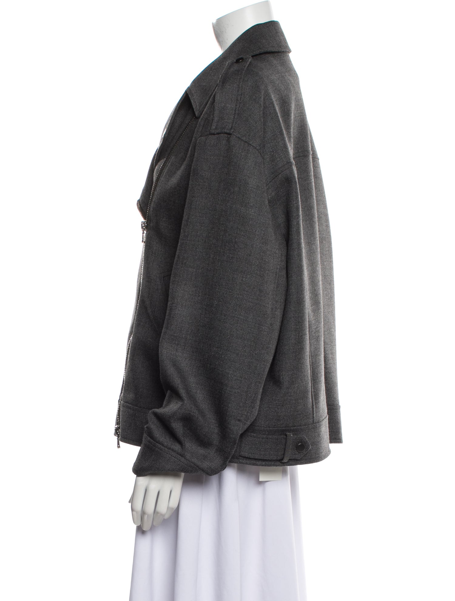 Brunello Cucinelli Virgin Wool Biker Jacket w/ Tags