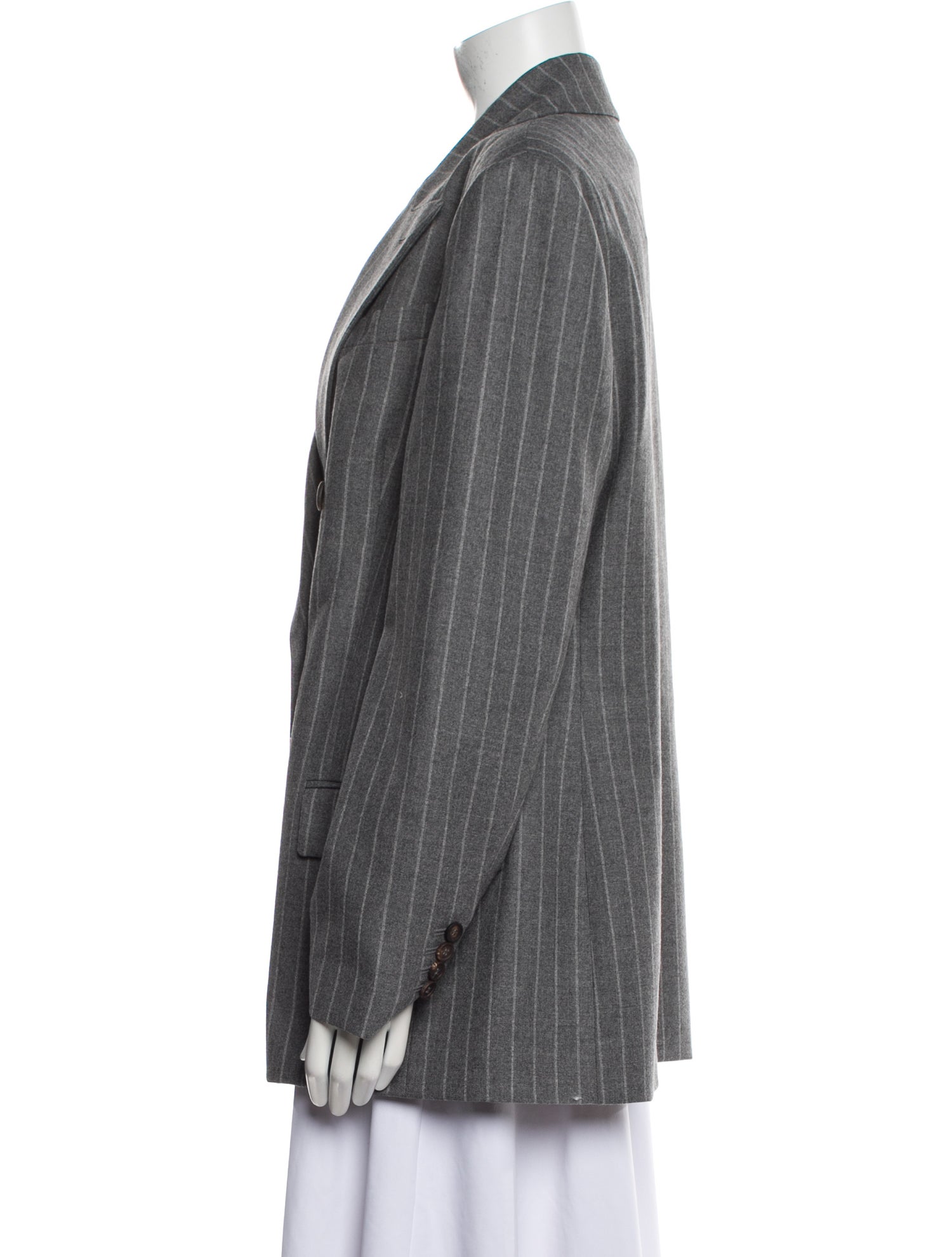 Brunello Cucinelli Virgin Wool Striped Blazer w/ Tags