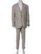 Brunello Cucinelli Linen Houndstooth Print Two-Piece Suit