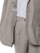 Brunello Cucinelli Linen Houndstooth Print Two-Piece Suit