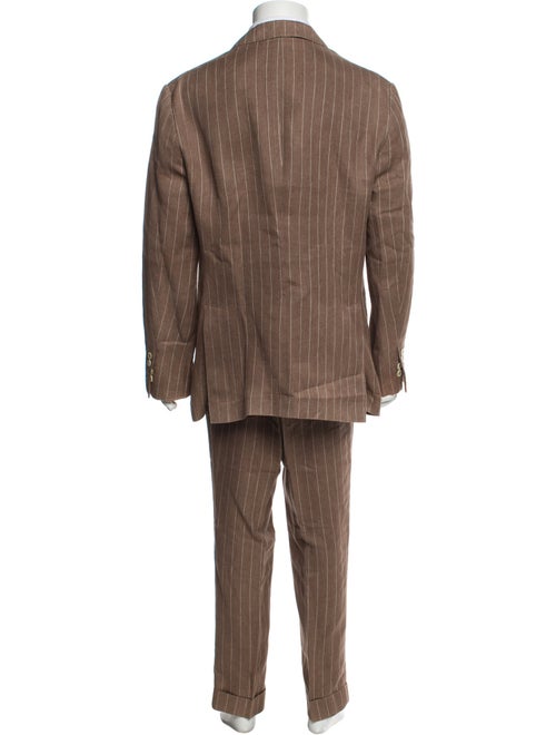 Brunello Cucinelli Linen Striped Two-Piece Suit