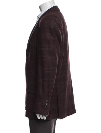 Brunello Cucinelli Wool Plaid Print Blazer