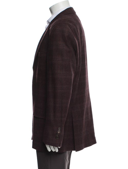 Brunello Cucinelli Wool Plaid Print Blazer
