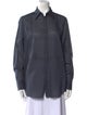 Brunello Cucinelli Long Sleeve Button-Up Top
