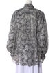 Brunello Cucinelli Silk Printed Button-Up Top
