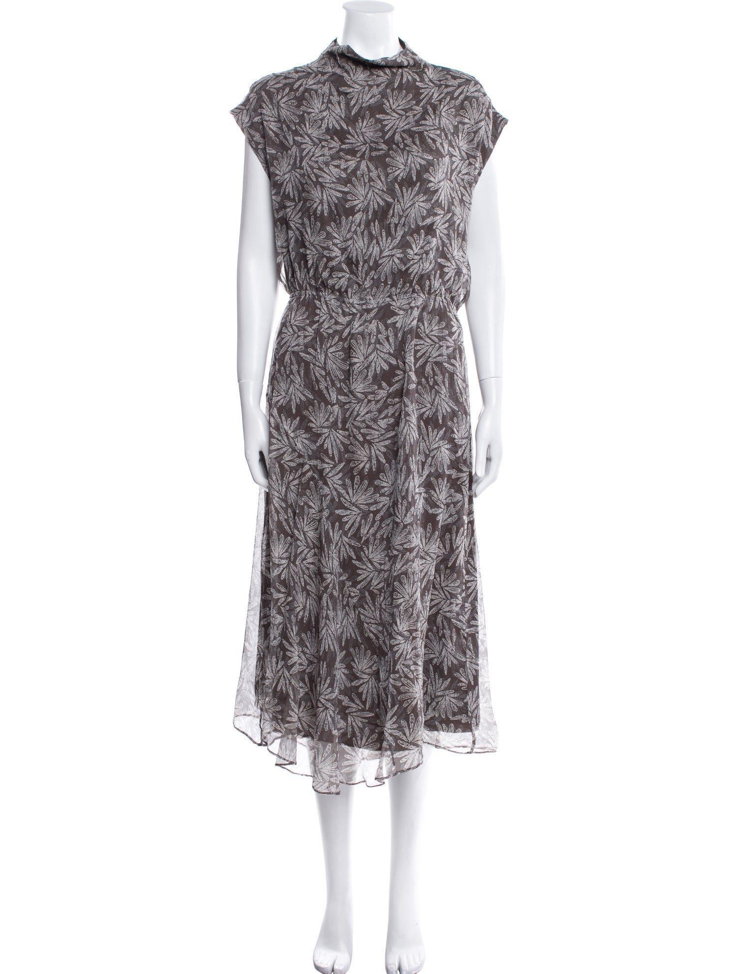 Brunello Cucinelli Silk Long Dress w/ Tags