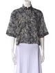 Brunello Cucinelli Silk Printed Crop Top