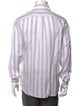 Brunello Cucinelli Linen Striped Dress Shirt