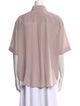 Brunello Cucinelli Silk Short Sleeve Blouse