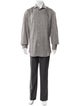 Brunello Cucinelli Polka Dot Print Long Sleeve Shirt
