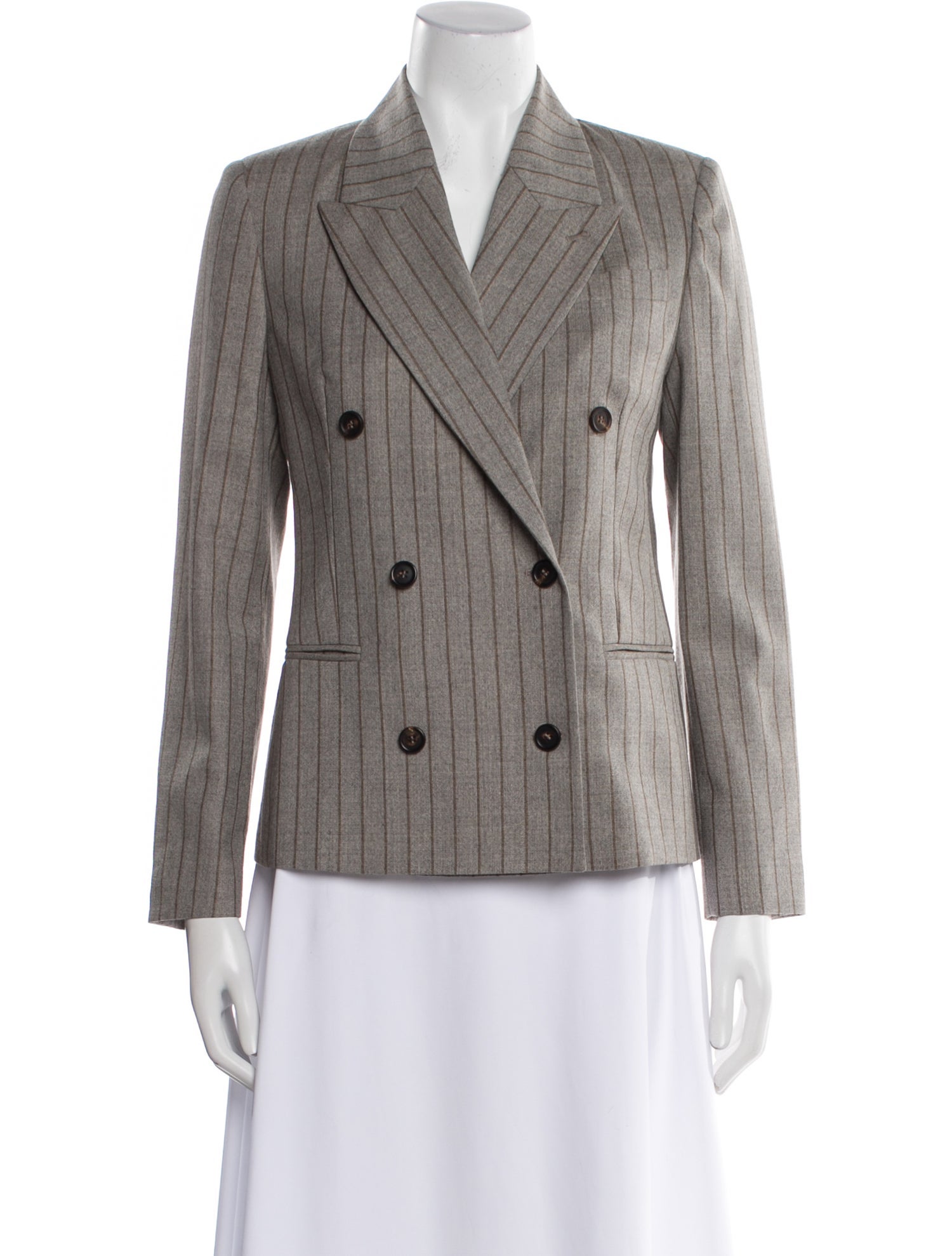 Brunello Cucinelli Virgin Wool Striped Blazer