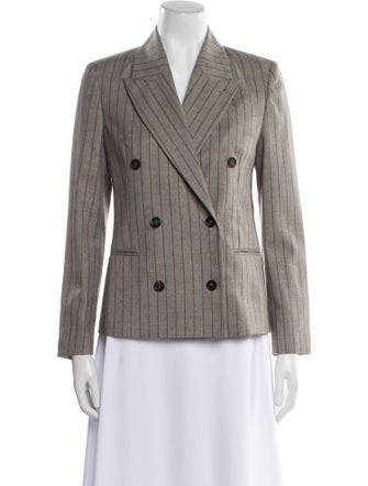 Brunello Cucinelli Virgin Wool Striped Blazer