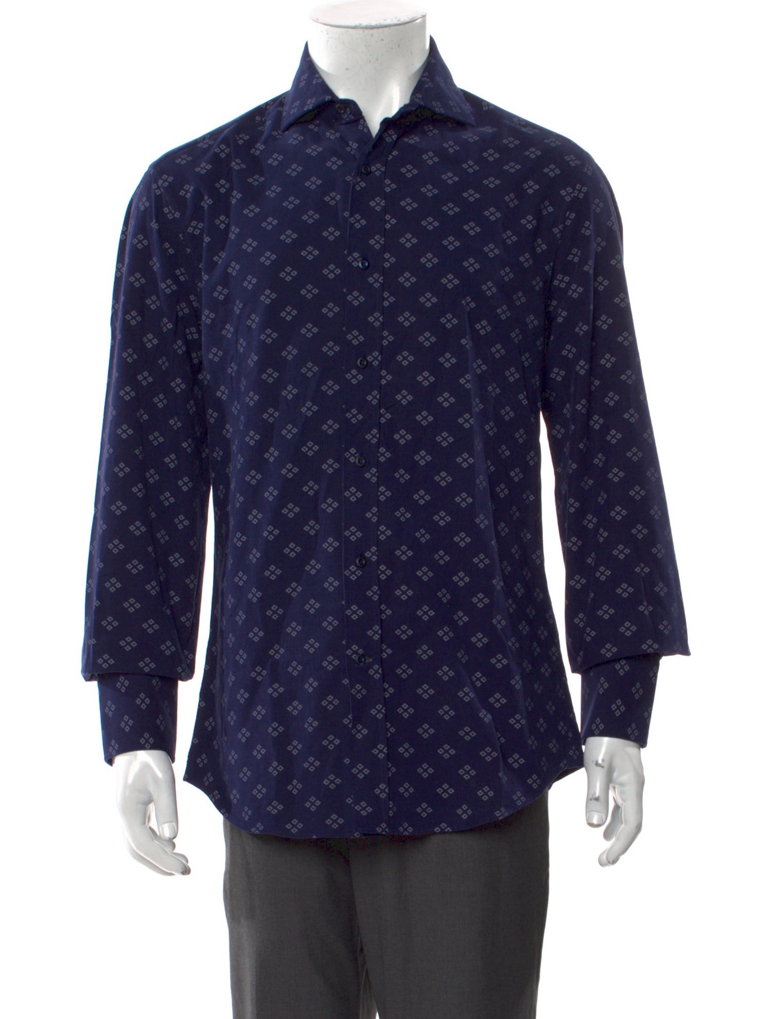 Brunello Cucinelli Printed Long Sleeve Shirt