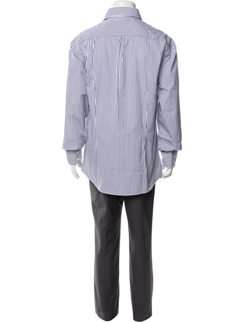 Brunello Cucinelli Striped Long Sleeve Dress Shirt