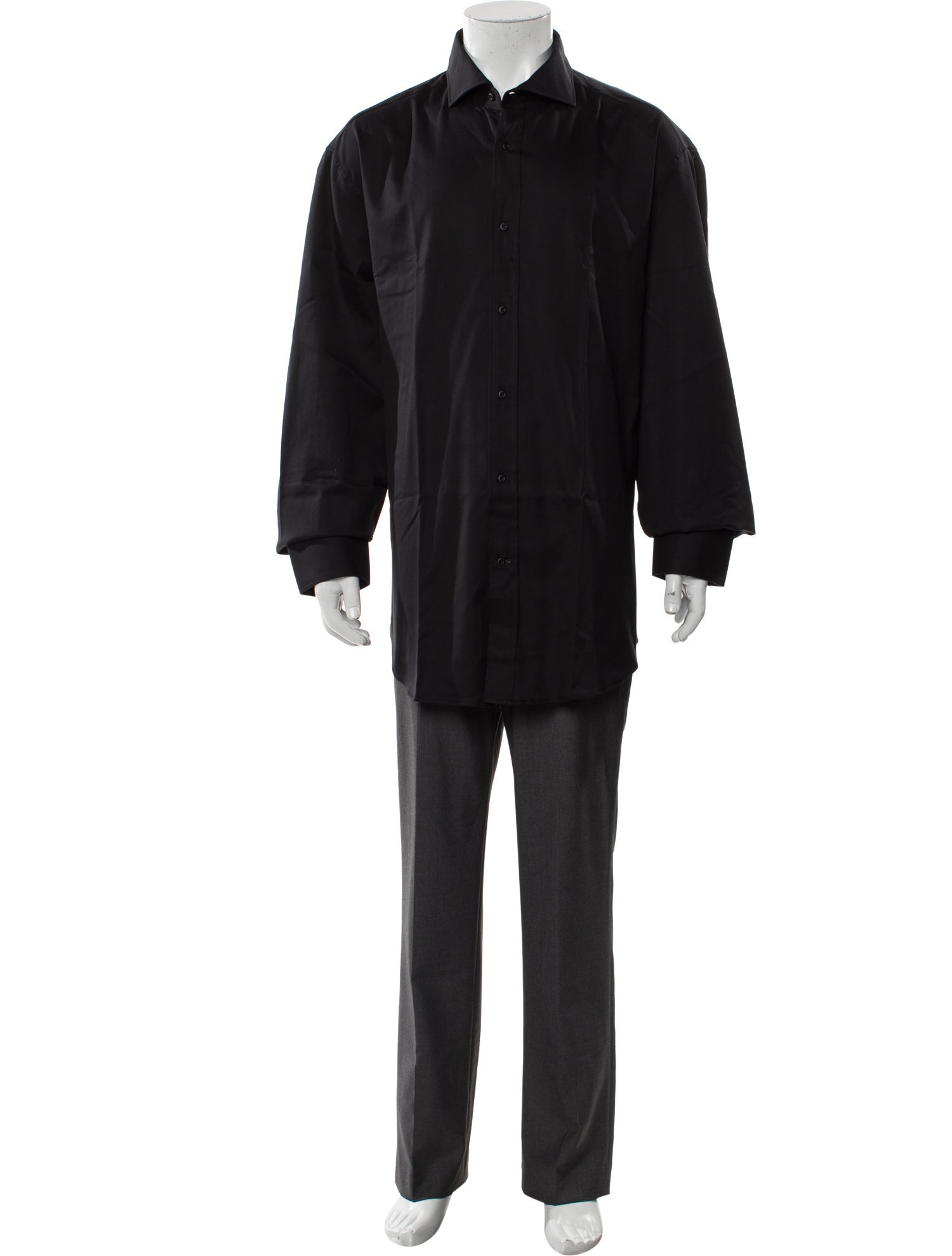 Brunello Cucinelli Long Sleeve Tuxedo Shirt