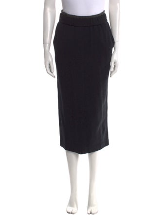 Brunello Cucinelli Studded Accents Midi Length Skirt