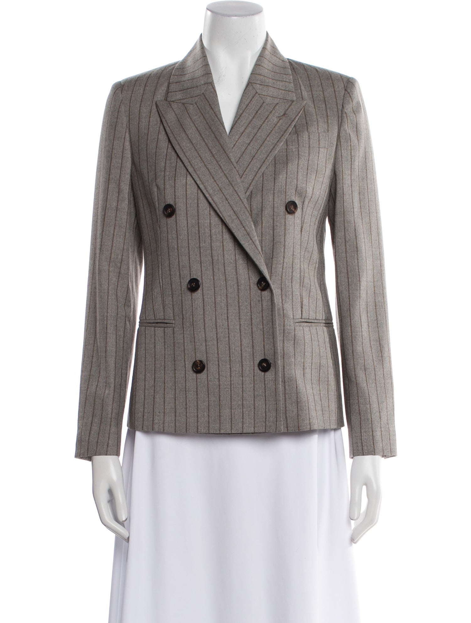 Brunello Cucinelli Virgin Wool Striped Blazer
