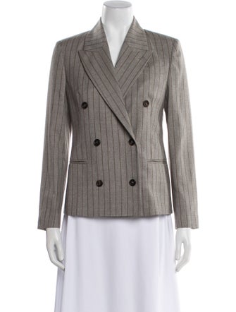 Brunello Cucinelli Virgin Wool Striped Blazer